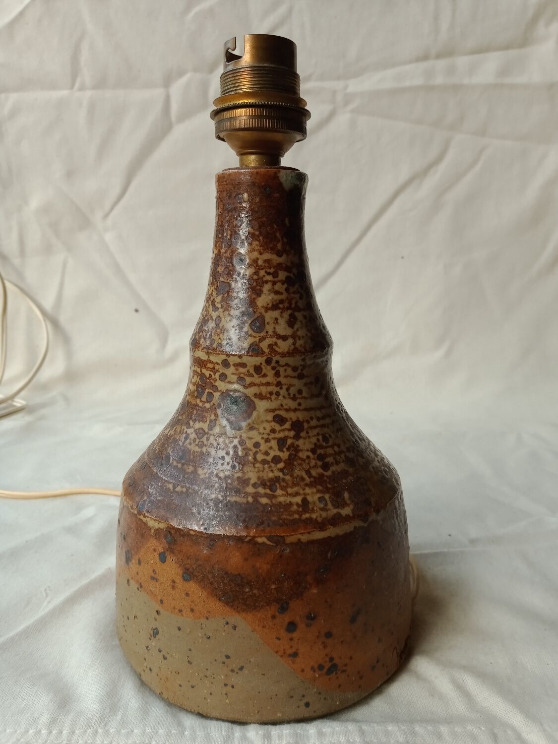 Vintage stoneware lamp base