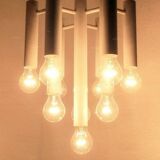 Minimalist suspension from the Swiss space age of the mid-century type 415 by Temde, 1960s.