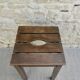 Solid wood handle stool