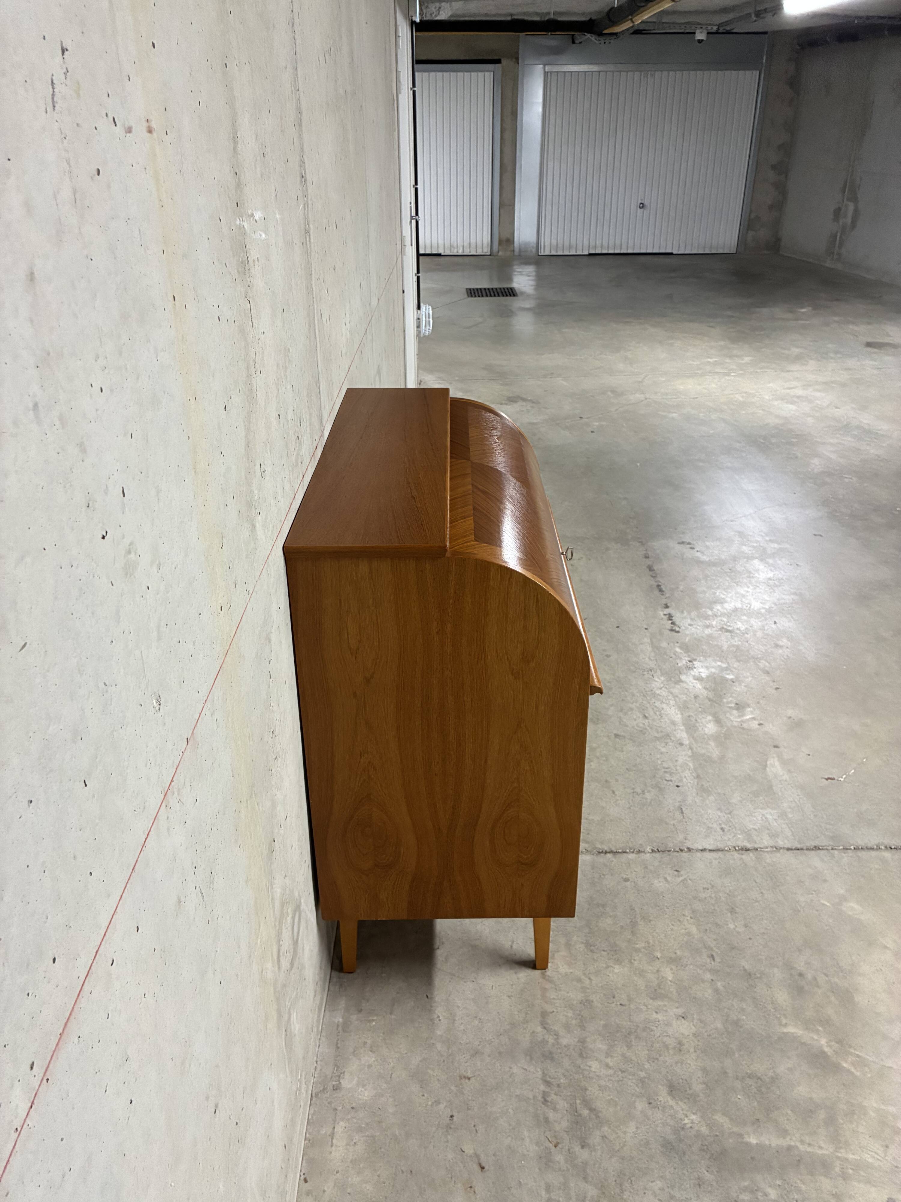 Vintage Scandinavian secretary cabinet from the 1960s.