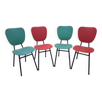 Ensemble de 4 chaises, 1960