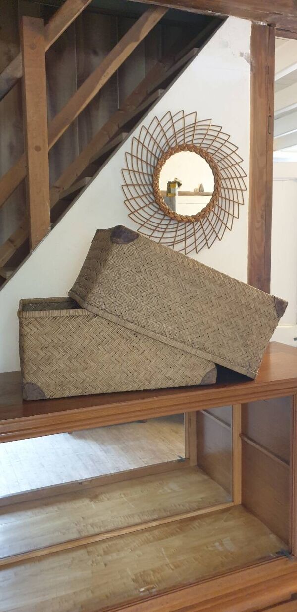 Malle en rotin