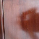 Solid mahogany folding side table