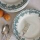 11 flat plates in iron earth "Argenton" Saint Amand early twentieth century