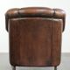 Vintage sheepskin armchair with a unique design and timeless appearance