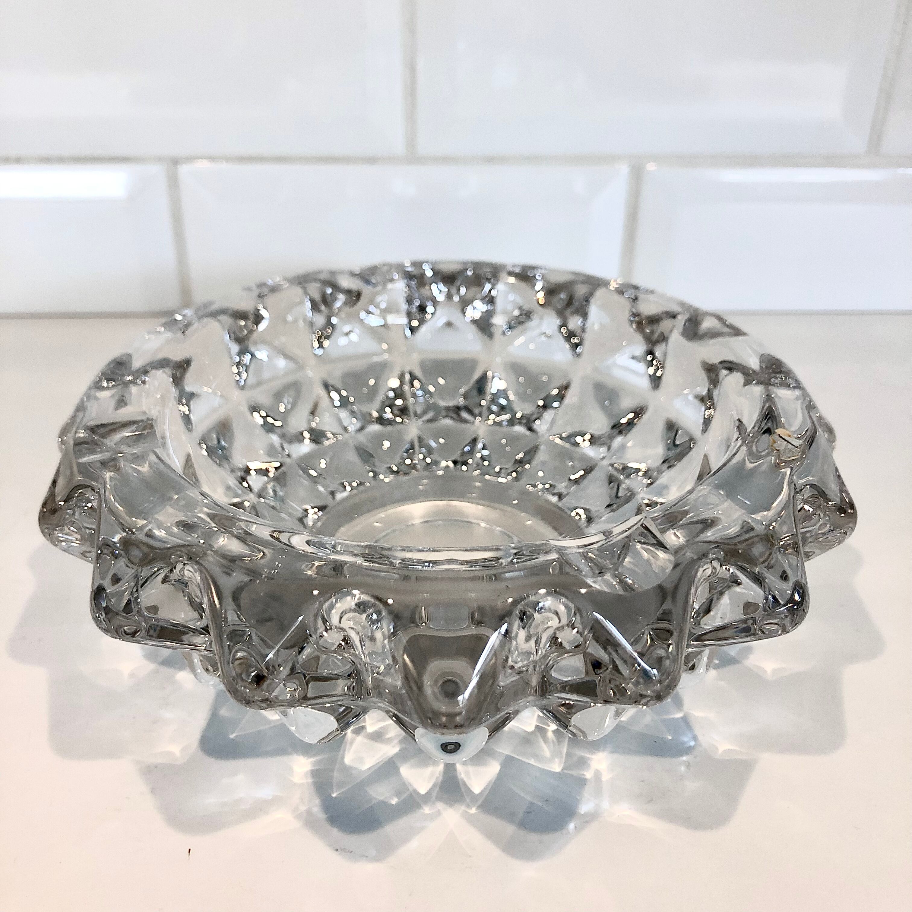 Crystal ashtray 70s