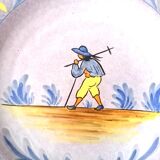 Peasant plate, Nevers earthenware