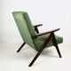 Fauteuil vintage vert olive modèle B-310, années 1970