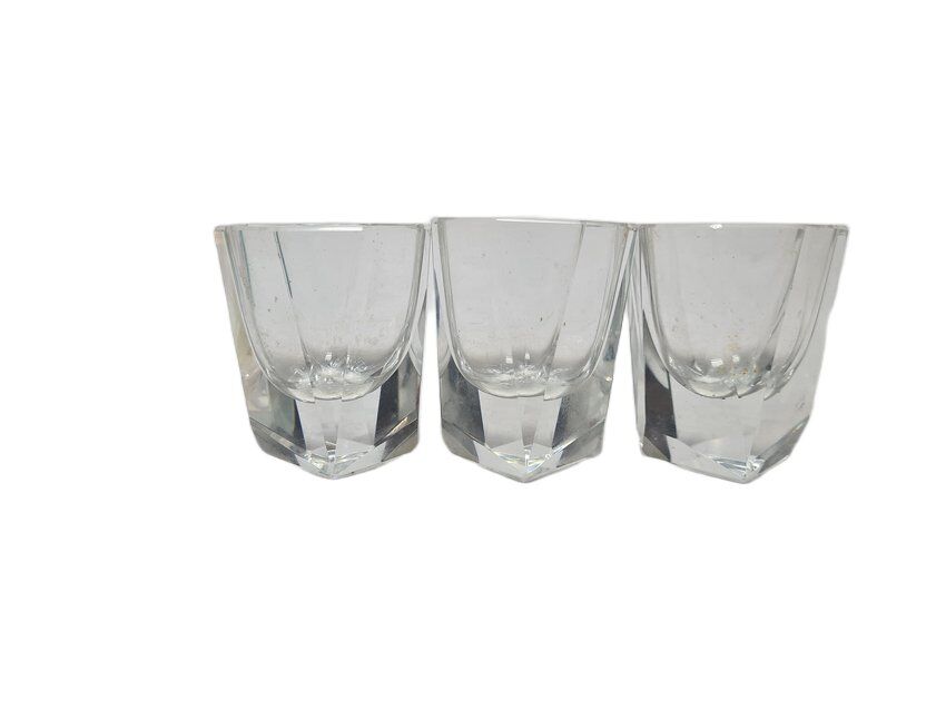 Art Deco glasses, Poland, 1930s, set of 3