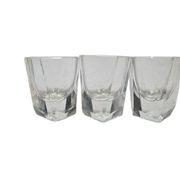 Verres Art Déco, Pologne, années 1930, ensemble de 3