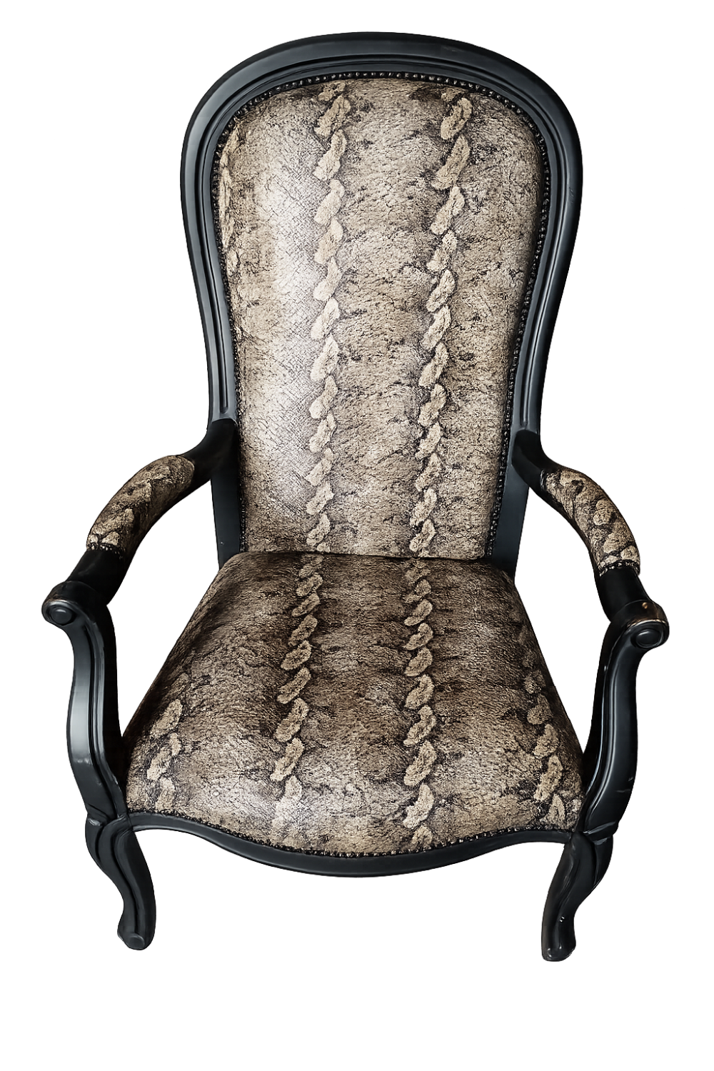 Voltaire Armchair Faux Snake