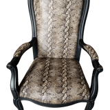 Voltaire Armchair Faux Snake