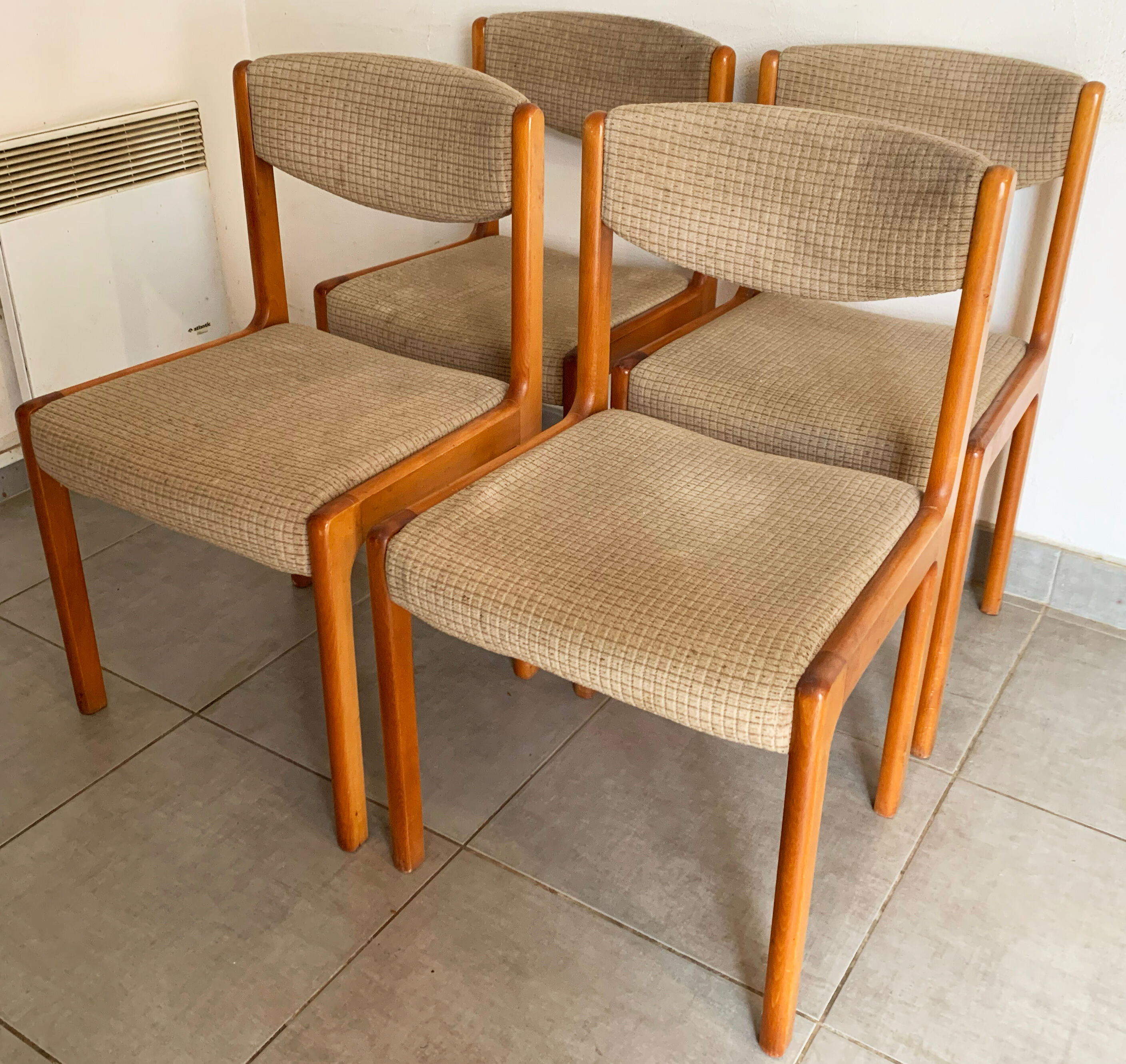Set de 4 chaises vintage baumann des années 50