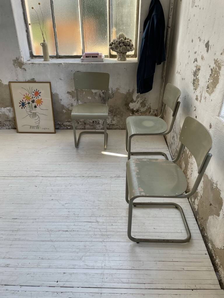 Trio of Tubax chairs 1950