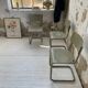 Trio de chaises Tubax 1950