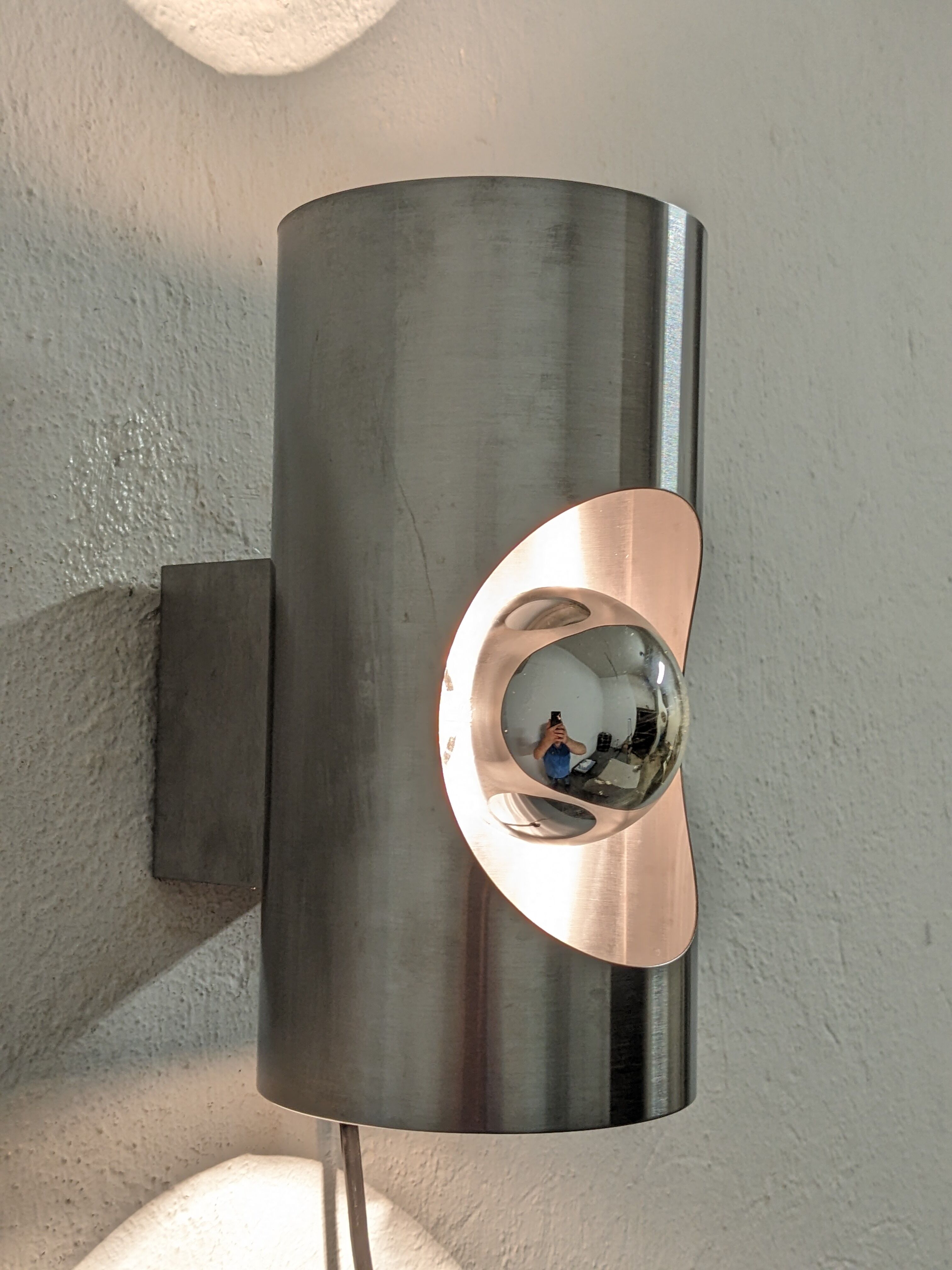 Pair of Space Age wall lamps from the 60s/70s Oxar France