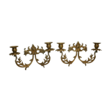 Pair of bronze candlesticks