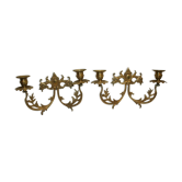 Pair of bronze candlesticks
