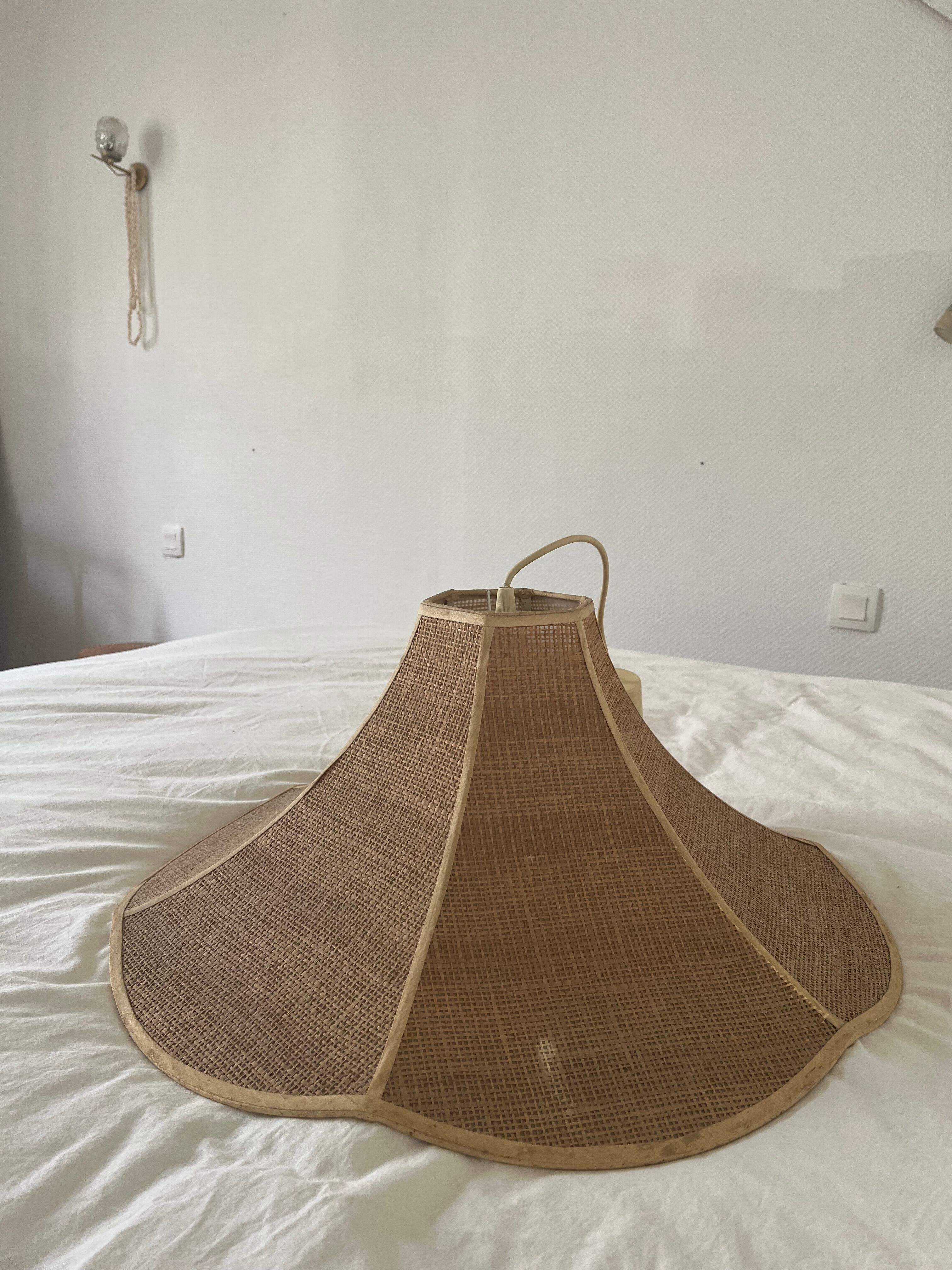 Vintage rattan chandelier