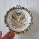 Beautiful Italian ceramic Deruta bowl or compote dish, made and pe