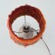 Terracotta and wool table lamp signed 1960-1970