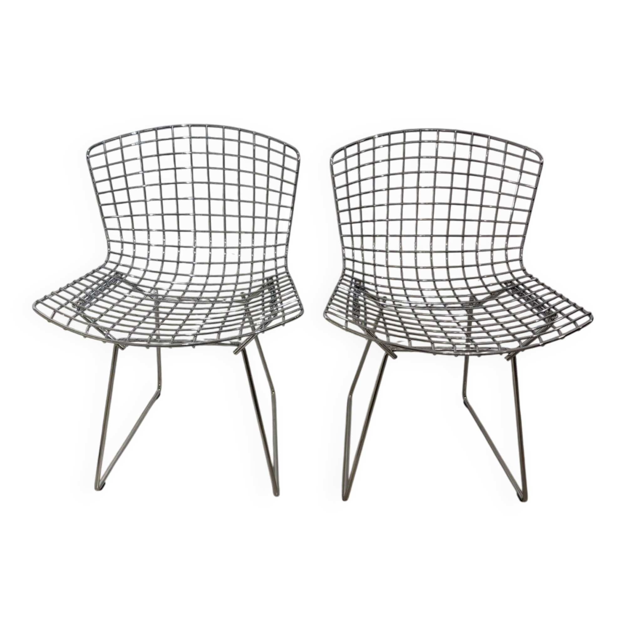 Set of 2 Bertoia chairs for Knoll