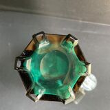Carafe Art déco bleu turquoise
