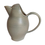 Ceramic potter's pitcher with matte enamel, 50s