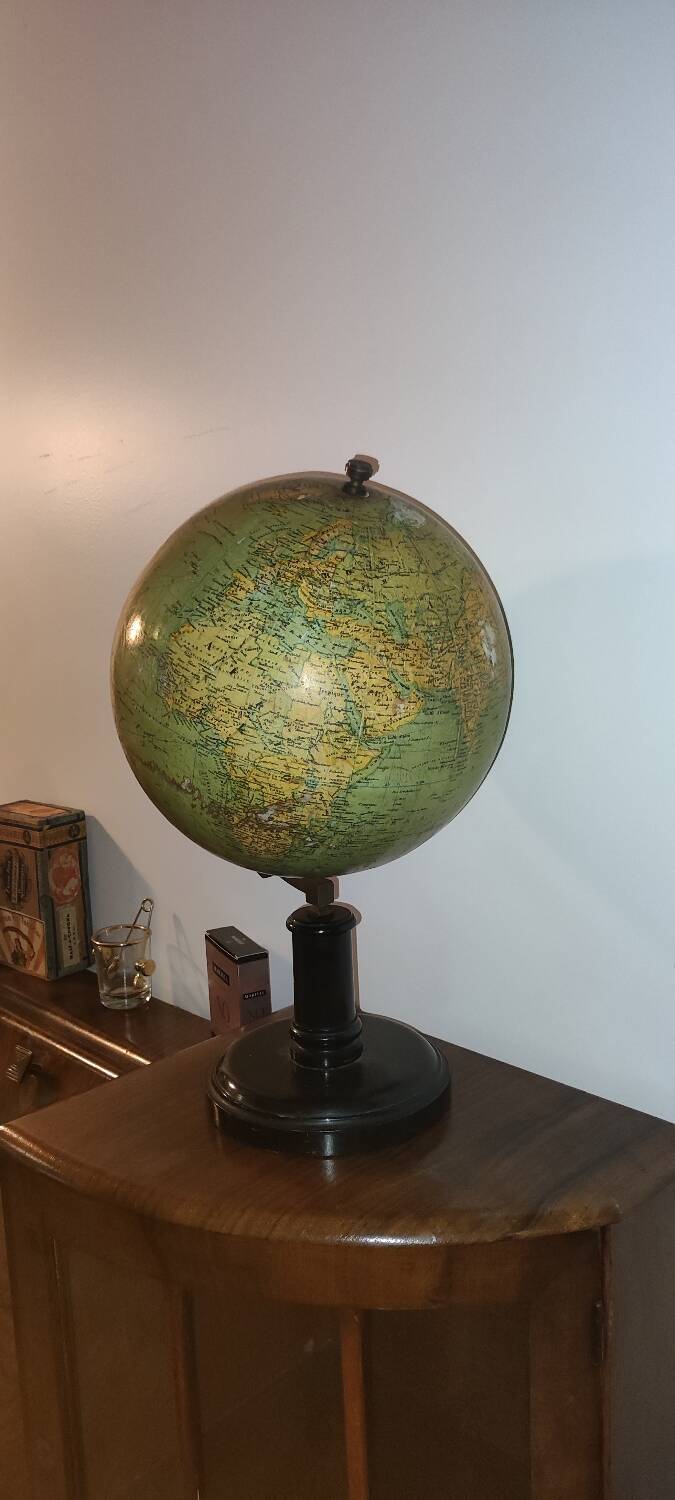Plaster globe G Thomas late 19th