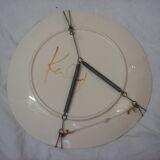 Assiette Kerbigot céramique émaillé peint main Bretagne