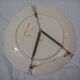 Kerbigot plate, hand-painted enamelled ceramics, Brittany