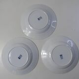 Terre de fer 3 assiettes creuses medaillon
