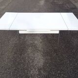 Vintage 60s white formica chrome kitchen table