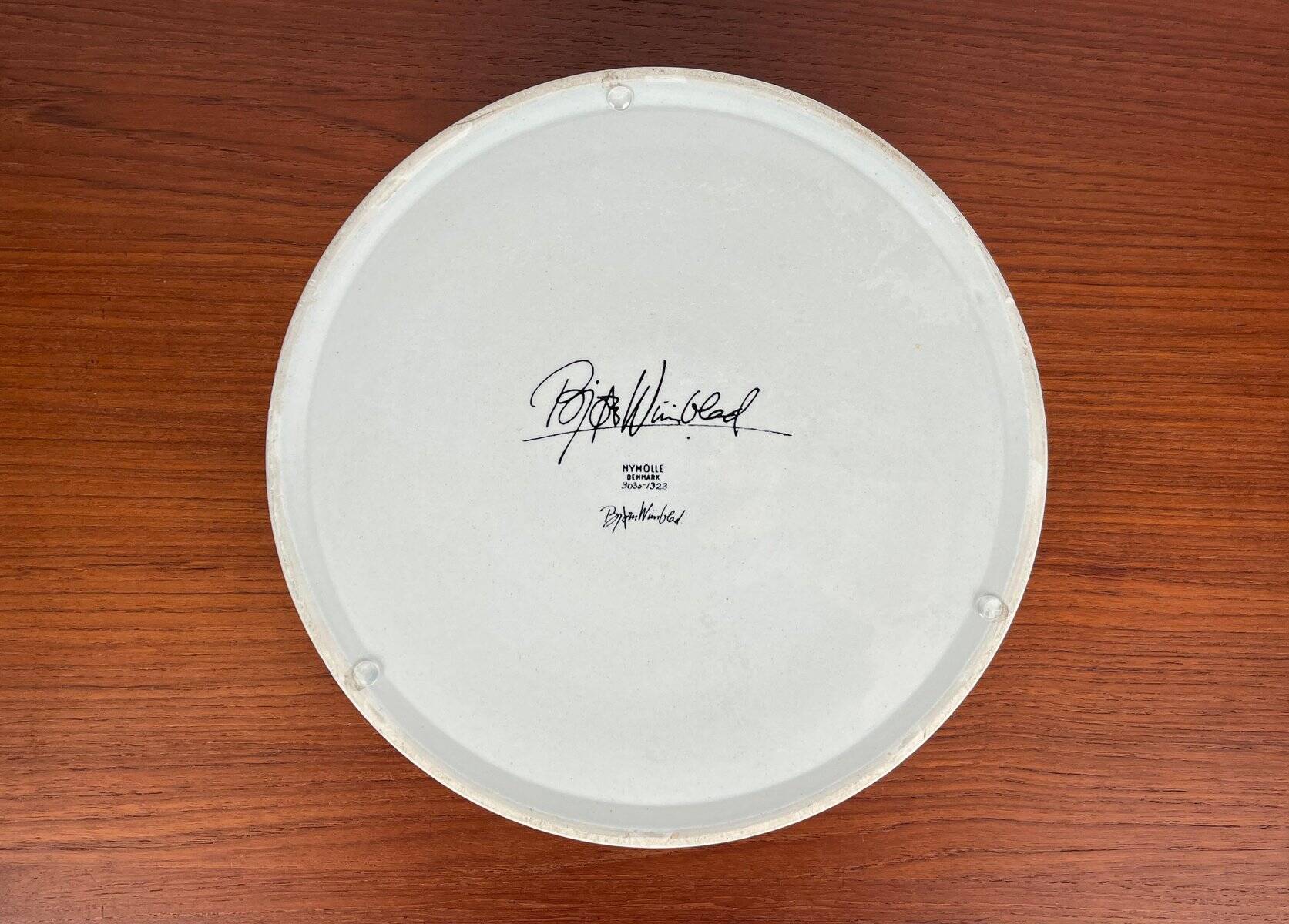 Danish Flora bowl mid-century by Bjørn Wiinblad for Nymolle, Denmark, 1960s.