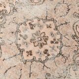 Tapis Vintage Floral Classique Fait Main 5x9 Marron Beige, 167x283Cm SK 5465