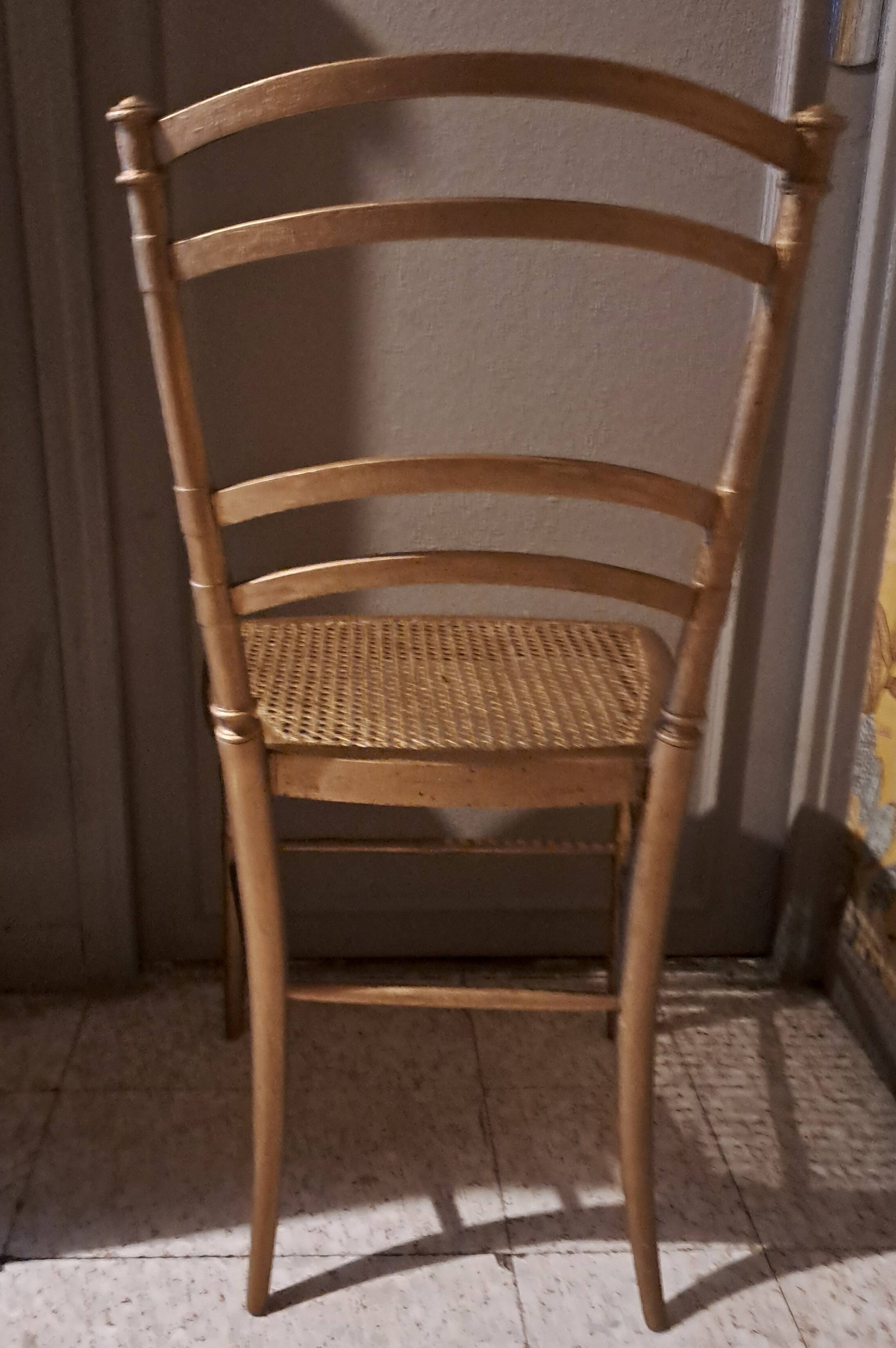 Napoleon III style chair, known as the Opera model, in carved wood and caning on a restored seat, circa 1850