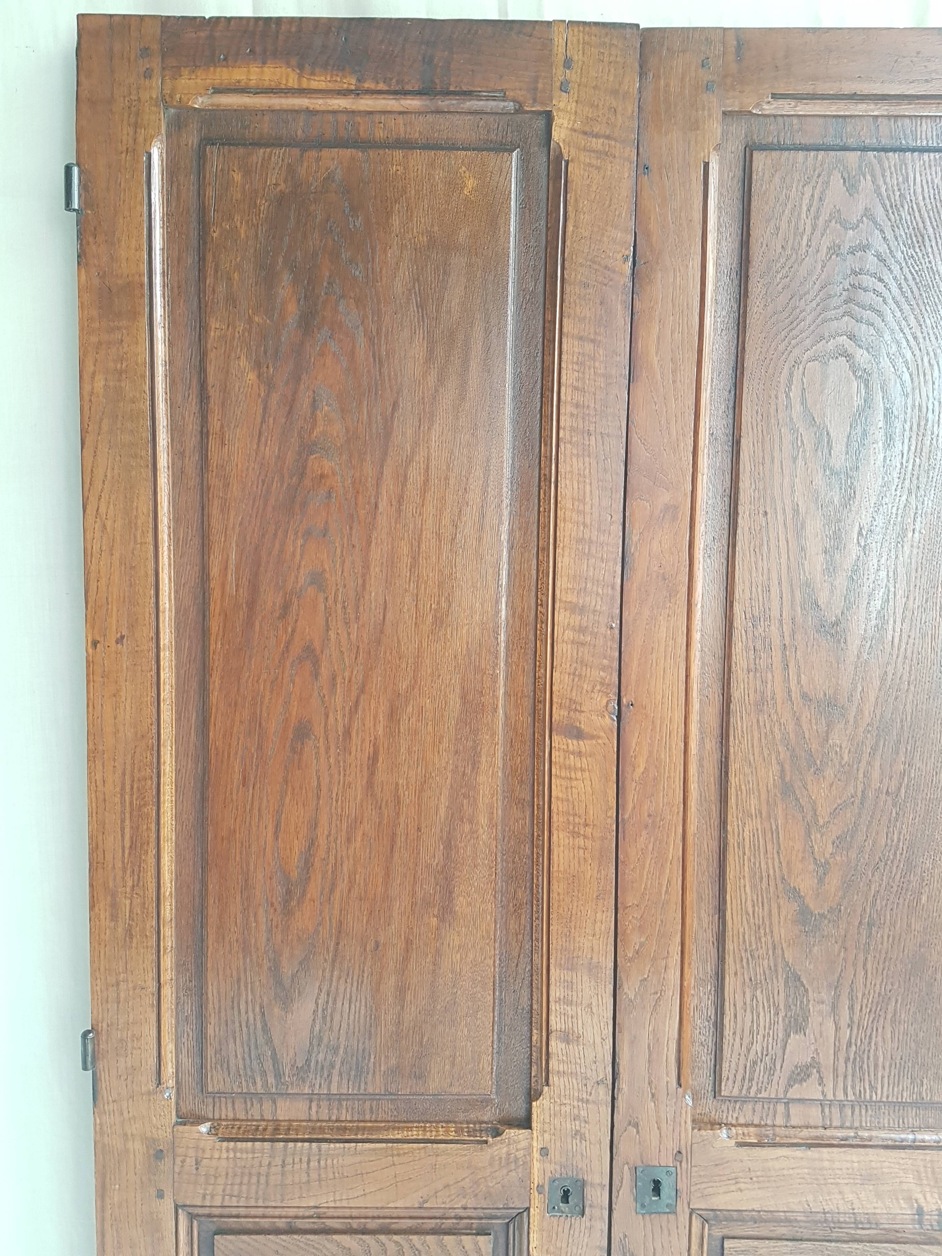 Old oak cabinet doors