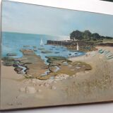 Landscape sea Brittany signed