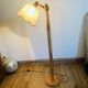 Lampadaire vintage articulé en pin – travail scandinave