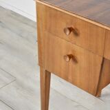 Midcentury gordon russell walnut and beech desk / console table. vintage modern / retro / danish sty