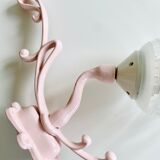 Enamelled cast iron wall lamp