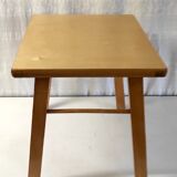 Solid wood side table 60s 70s
