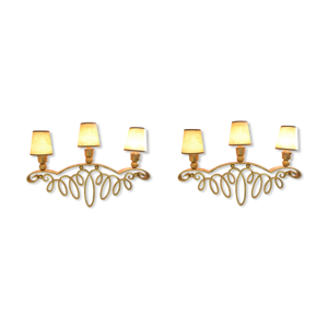 paire appliques 1950,
