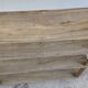 Large 19th-century turned wood wall shelf, stripped.