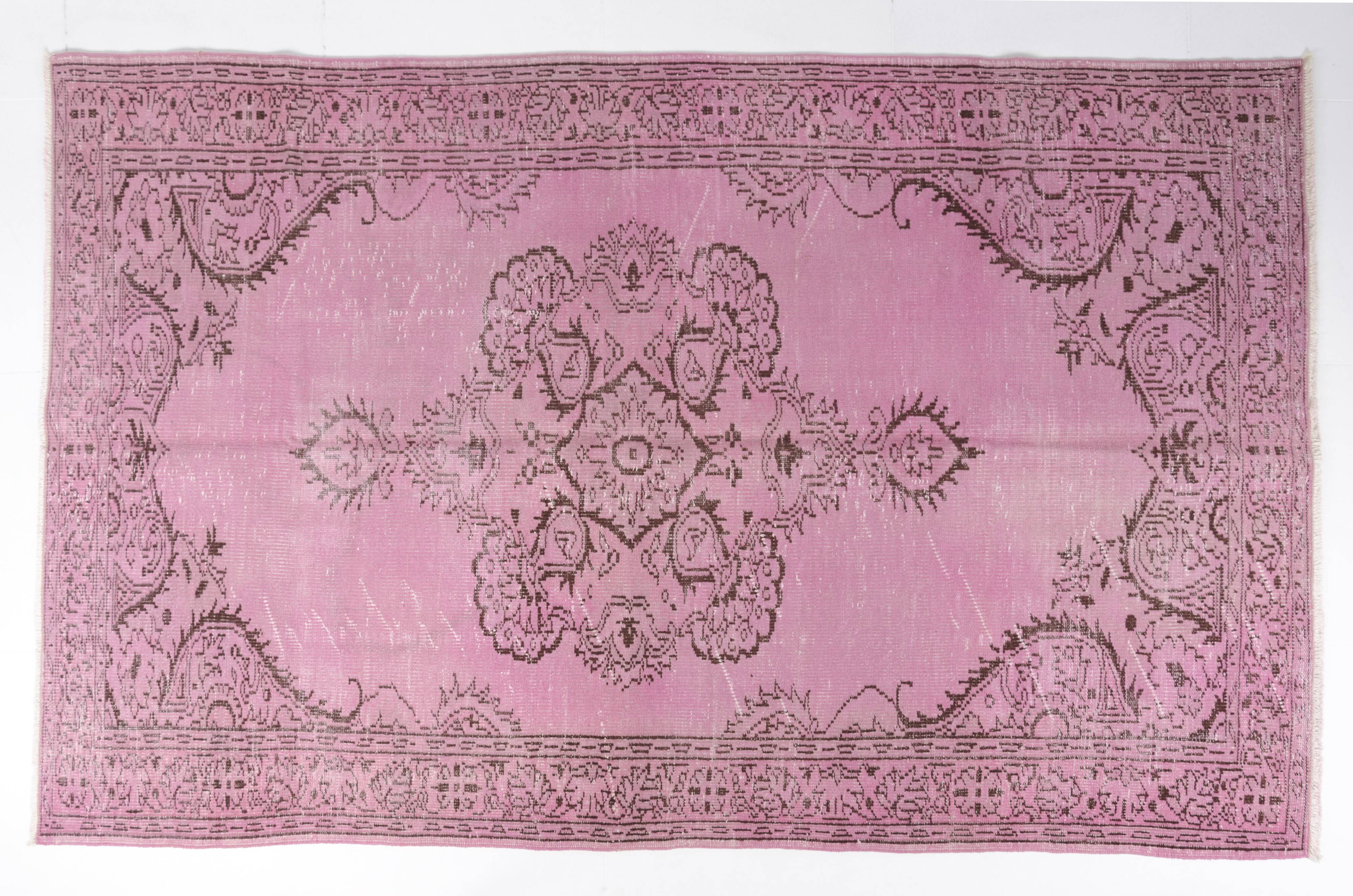 Pale Pink Vintage Turkish rug SKU-2532