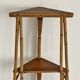 Petite étagère d'angle en rotin vintage 60's
