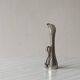 Swan metal single flower vase