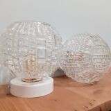 Paire d'appliques globe vintage