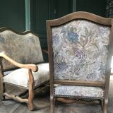 Louis XII bench and armchairs