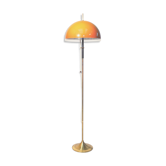 Floor lamp brass and plexiglass, 1960